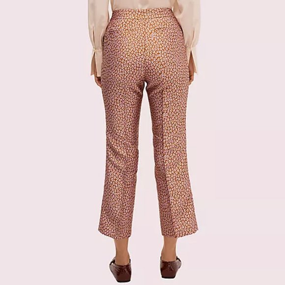 Kate Spade Leopard Jacquard Pant Size 14 - Picture 2 of 12